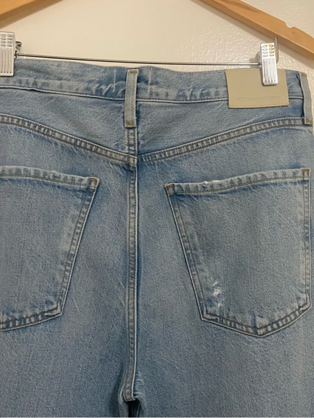 Citizens Of Humanity Paloma Baggy Maternity Jeans in Alemy Color